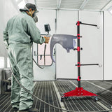 Automotive Repair & Speciality Tools: Universal Auto Paint Stand Panel Tree Paint Rotating Stand Center Post Hang Paint Spray with 4 Wheels and 6 Hooks for Automotive Doors Fenders Bumpers