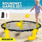 Outdoor Play Equipment: Portable Outdoor Spikeball Roundnet Game Set Team Beach Ball Game Bouncer Toy with Carrying Bag Net and 3 Balls Played Indoor Outdoor Lawn Beach Tailgating