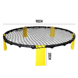 Outdoor Play Equipment: Portable Outdoor Spikeball Roundnet Game Set Team Beach Ball Game Bouncer Toy with Carrying Bag Net and 3 Balls Played Indoor Outdoor Lawn Beach Tailgating