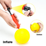 Outdoor Play Equipment: Portable Outdoor Spikeball Roundnet Game Set Team Beach Ball Game Bouncer Toy with Carrying Bag Net and 3 Balls Played Indoor Outdoor Lawn Beach Tailgating