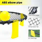Outdoor Play Equipment: Portable Outdoor Spikeball Roundnet Game Set Team Beach Ball Game Bouncer Toy with Carrying Bag Net and 3 Balls Played Indoor Outdoor Lawn Beach Tailgating