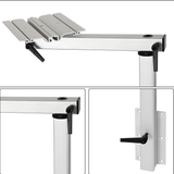 Adjustable RV Table Leg 360° Rotating Support Pedestal Table Leg RV Accessories, Detachable Aluminum Alloy Support Table Pedestal with Stepless Knob