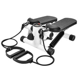 Gym & Training Step: Mini Stepper Home Office Stair Stepper Machine with Resistance Bands and LCD Monitor for Full Body Workout Cardio Exercises Calves Trainer Calf Stretch