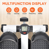 Gym & Training Step: Mini Stepper Home Office Stair Stepper Machine with Resistance Bands and LCD Monitor for Full Body Workout Cardio Exercises Calves Trainer Calf Stretch