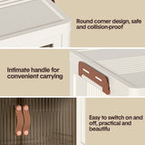 Makeup Organisation & Storage: Foldable Storage Cabinet Stackable Bins Household Plastic Closet Multi-purpose Organizer Doors and Top Lid 2 Way Opening with 360 Degree Rotatable Wheels
