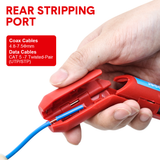 Cutters: Wire Stripper Ergonomic Curved Handle Cable Stripping Splitting Cut Tool Wide Stripping Ranges Hand Tool with 6 Size Planer Holes for Electrical
