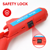 Cutters: Wire Stripper Ergonomic Curved Handle Cable Stripping Splitting Cut Tool Wide Stripping Ranges Hand Tool with 6 Size Planer Holes for Electrical