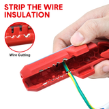 Cutters: Wire Stripper Ergonomic Curved Handle Cable Stripping Splitting Cut Tool Wide Stripping Ranges Hand Tool with 6 Size Planer Holes for Electrical