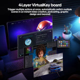 Video Games: Studio Controller Keyboard Stream Controller Customizable Deck with 15 Shortcut Keys for Multi Applications Triggered in PC for Streaming Studio Work Game