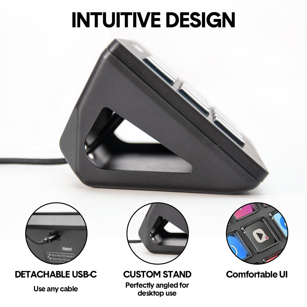 Video Games: Studio Controller Keyboard Stream Controller Customizable Deck with 15 Shortcut Keys for Multi Applications Triggered in PC for Streaming Studio Work Game
