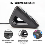 Video Games: Studio Controller Keyboard Stream Controller Customizable Deck with 15 Shortcut Keys for Multi Applications Triggered in PC for Streaming Studio Work Game