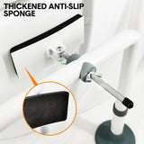 Mobility & Accessibility: Toilet Frame Support Standing Disability Assist Aid Safety Grab Handle Rail Height and Width Adjustable For Elderly Disabled Max Load 150Kg
