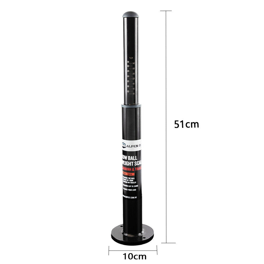 Caravan Accessories: Alpen Outdoor Tow Ball Weight Scale Tongue Weight Scale Gauge Weight Check With Indicator For Safe Towing of Caravan Trailer RV Boat 100kg-350kg