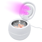 Jewellery Cleaners: Ultrasonic UV Cleaner Portable 42khz Dual Mode Cleaner 180-220ml with Chamber and Timer for Dentures Aligner Retainer Dental and Jewellery Cleaning Machine