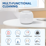 Jewellery Cleaners: Ultrasonic UV Cleaner Portable 42khz Dual Mode Cleaner 180-220ml with Chamber and Timer for Dentures Aligner Retainer Dental and Jewellery Cleaning Machine