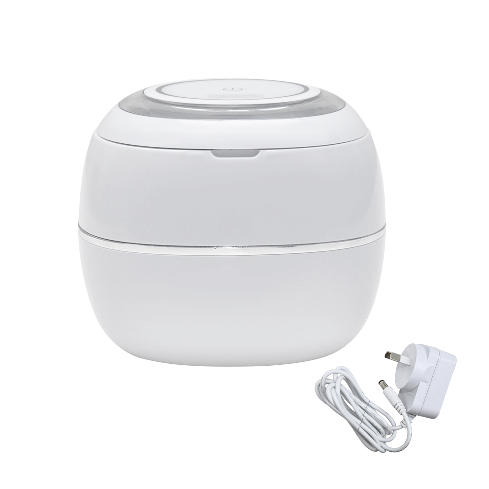 Jewellery Cleaners: Ultrasonic UV Cleaner Portable 42khz Dual Mode Cleaner 180-220ml with Chamber and Timer for Dentures Aligner Retainer Dental and Jewellery Cleaning Machine