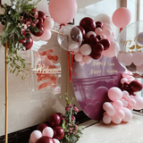 Garden Ornaments: Golden Square Wedding Arch Adjustable 1M-2M Flower Rack Backdrop Stand Balloon Arch Stand for Wedding Birthday Party Garden Ceremony Decoration