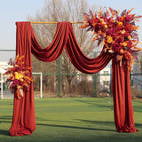 Garden Ornaments: Golden Square Wedding Arch Adjustable 1M-2M Flower Rack Backdrop Stand Balloon Arch Stand for Wedding Birthday Party Garden Ceremony Decoration