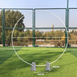 Garden Ornaments: 2M White Wedding Hoop Arch Metal Flower Ring Display Frame Balloon Circle Rack Backdrop for Wedding Birthday Party Garden Ceremony Decoration