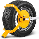 Automotive Parts: Wheel Clamp Defender Tyre Lock Adjustable for 13'' 14'' 15'' Truck SUV Trailer Caravan 195mm-230mm Heavy Duty with 2 Keys Anti Theft 1 Year Warranty