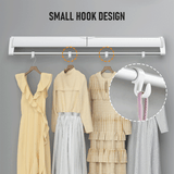 Clothing & Wardrobe Storage: Alston Wall Mounted Drying Rack Black Clothes Airer Space Saver Folding Dryer Bearing Capacity 12KG Foldable Rail With Hooks Indoor Outdoor Balcony Laundry
