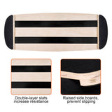 Gym & Training Step: Wooden Balance Board Non-Slip Roller Board Home Fitness Balance Trainer Improves Core Stability for Snowboard Skateboard Surf Yoga Training Max Load 200kg