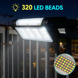 Magnetic LED Work Light 8000mAh Rechargeable 1700 Lumens 320 LED 360 Rotating Waterproof Type C with Digital Display Red Warning for Car Repair Job Site