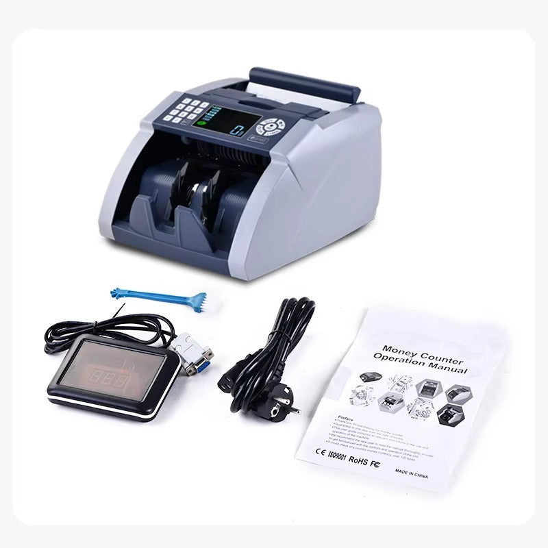 Calculators: Weirong 9088 UV/MG LCD Display Bill Counter Multi-Currencies Counting Machine Cash Detector AUD/EUR/USD/TRY Money Counter