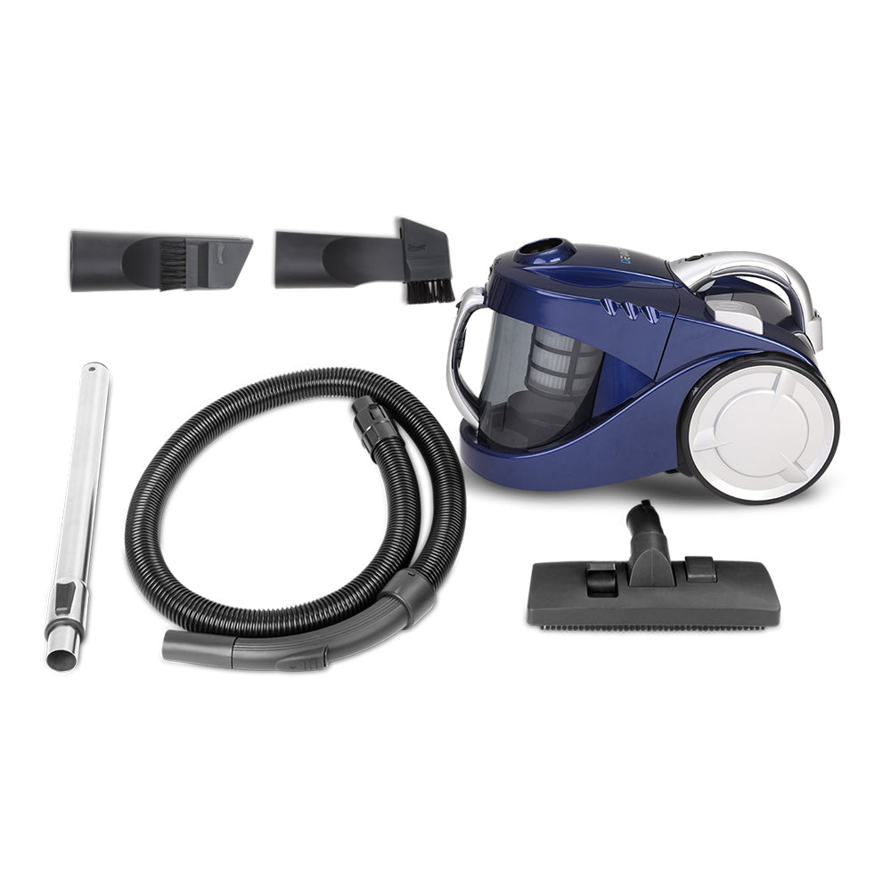 Stick Vacuums: Devanti 2200W Bagless Vacuum Cleaner Blue