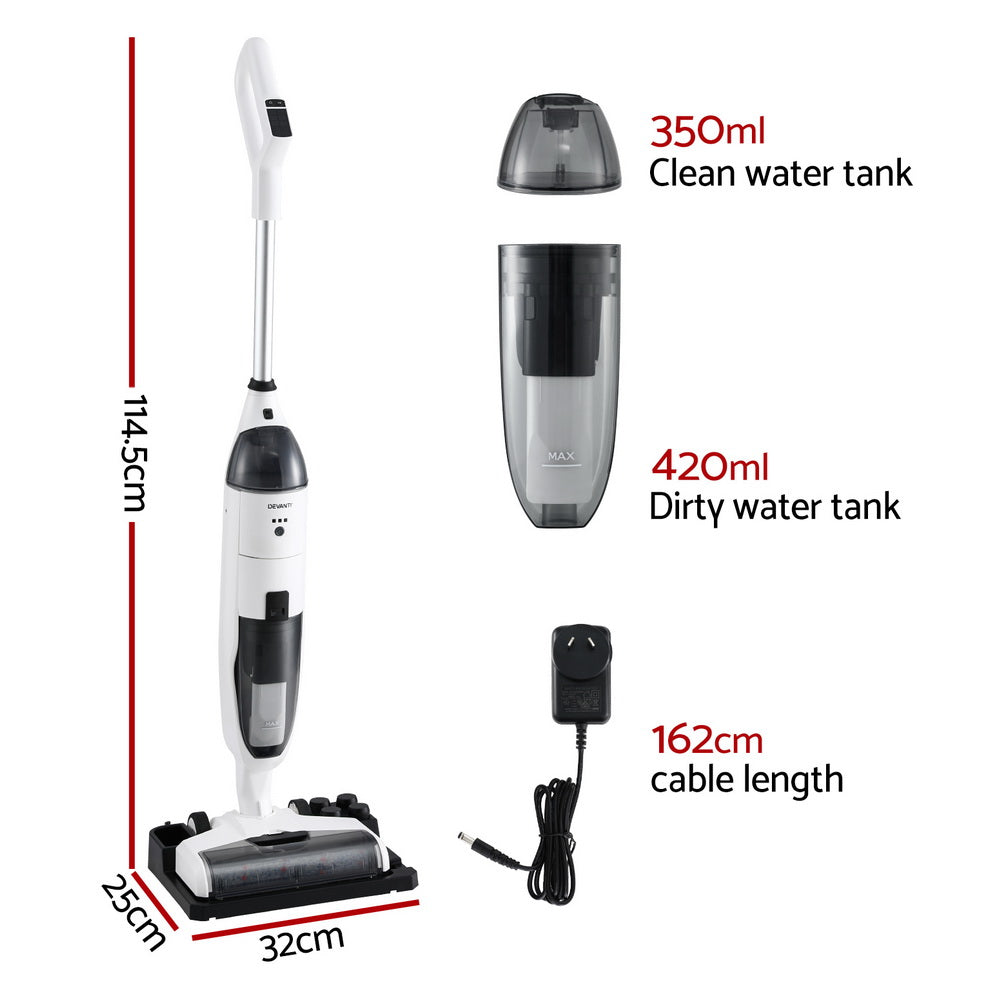 Vacuums: Devanti Wet Dry Stick Vacuum Cleaner 200W