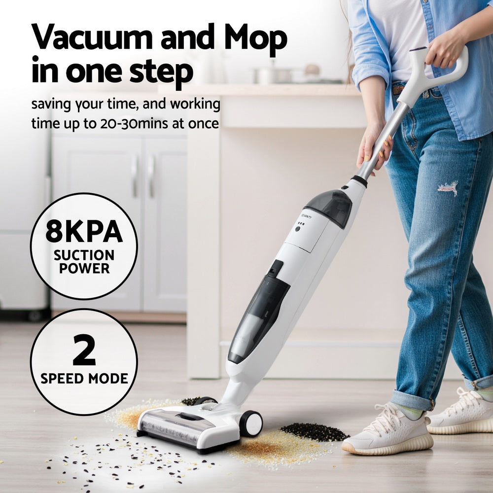 Vacuums: Devanti Wet Dry Stick Vacuum Cleaner 200W