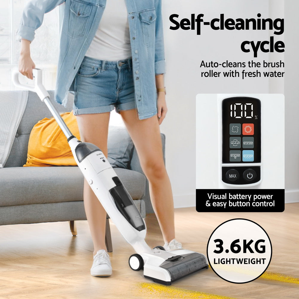 Vacuums: Devanti Wet Dry Stick Vacuum Cleaner 200W