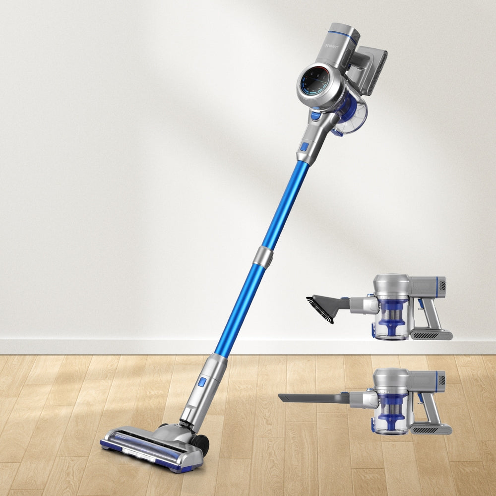 Vacuums: Devanti 300W Stick Vacuum Cleaner Cordless Self-Standing