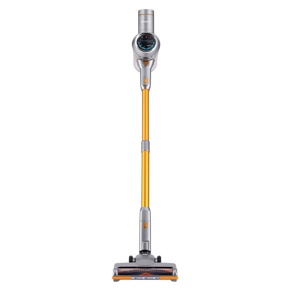 Vacuum Cleaner Accessories: Devanti 300W Stick Vacuum Cleaner Cordless Self-Standing Golden