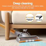 Vacuum Cleaner Accessories: Devanti 300W Stick Vacuum Cleaner Cordless Self-Standing Golden