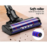 Stick Vacuums: Devanti Stick Vacuum Cleaner Cordless Roller Brush 150W Purple
