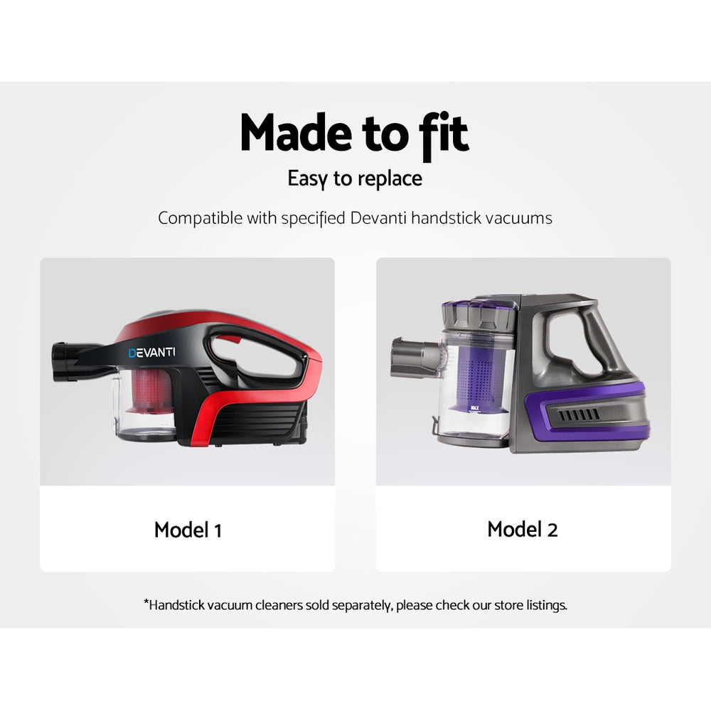 Stick Vacuums: Devanti Stick Vacuum Cleaner Motorised Roller Brush Head