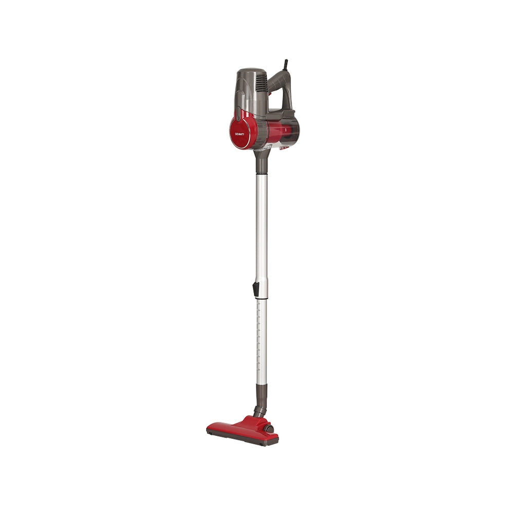 Stick Vacuums: Devanti Stick Vacuum Cleaner Bagless Corded 500W Red