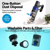 98765-Devanti Stick Vacuum Cleaner Brushless Cordless 350W Blue