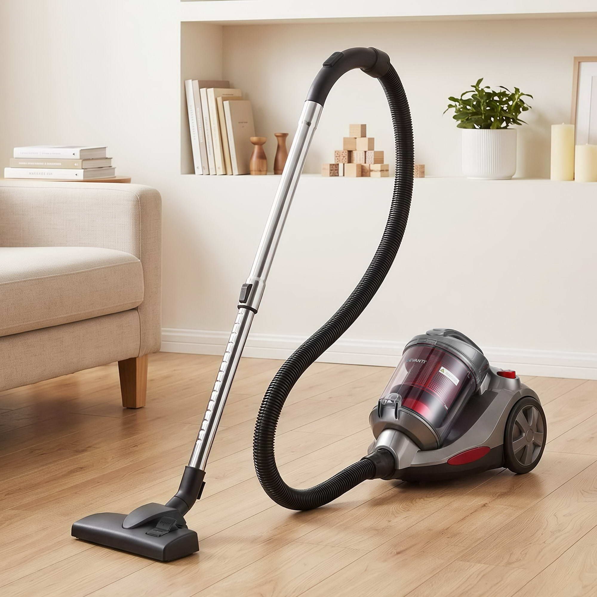 Devanti Vacuum Cleaner Bagless Canister 2000W 25kPa Powerful Suction 4L