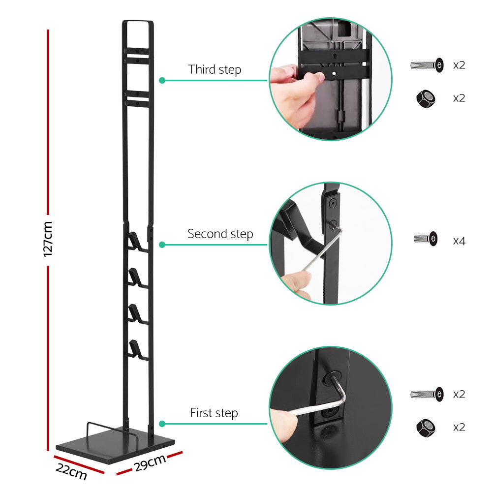 Vacuum Cleaner Accessories: Artiss Freestanding Dyson Vacuum Cleaner Stand for V6 7 8 10 11 Black