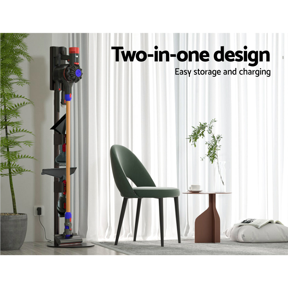 Vacuum Cleaner Accessories: Artiss Freestanding Dyson Vacuum Cleaner Stand for V6 7 8 10 11 Grey