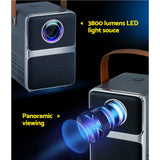 Projectors: Devanti Portable Mini Video Projector 4K Wifi Home Theater HDMI Support 1080P