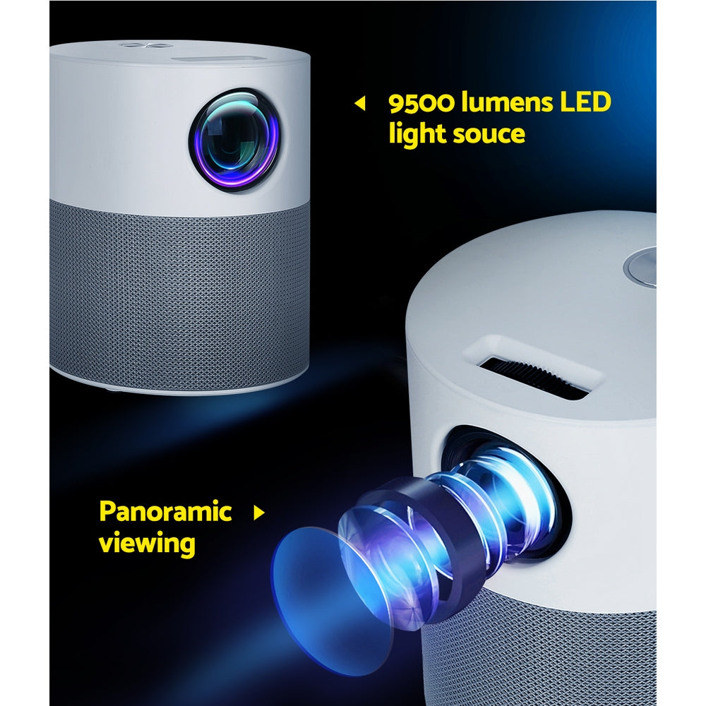Projectors: Devanti Portable Mini Video Projector 1080P Wifi Home Theater HDMI Carry Bag