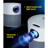 Projectors: Devanti Portable Mini Video Projector 1080P Wifi Home Theater HDMI Carry Bag