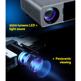 Projectors: Devanti Portable Wifi Video Projector 4K 2.4G/5G Home Theater HDMI 1080P