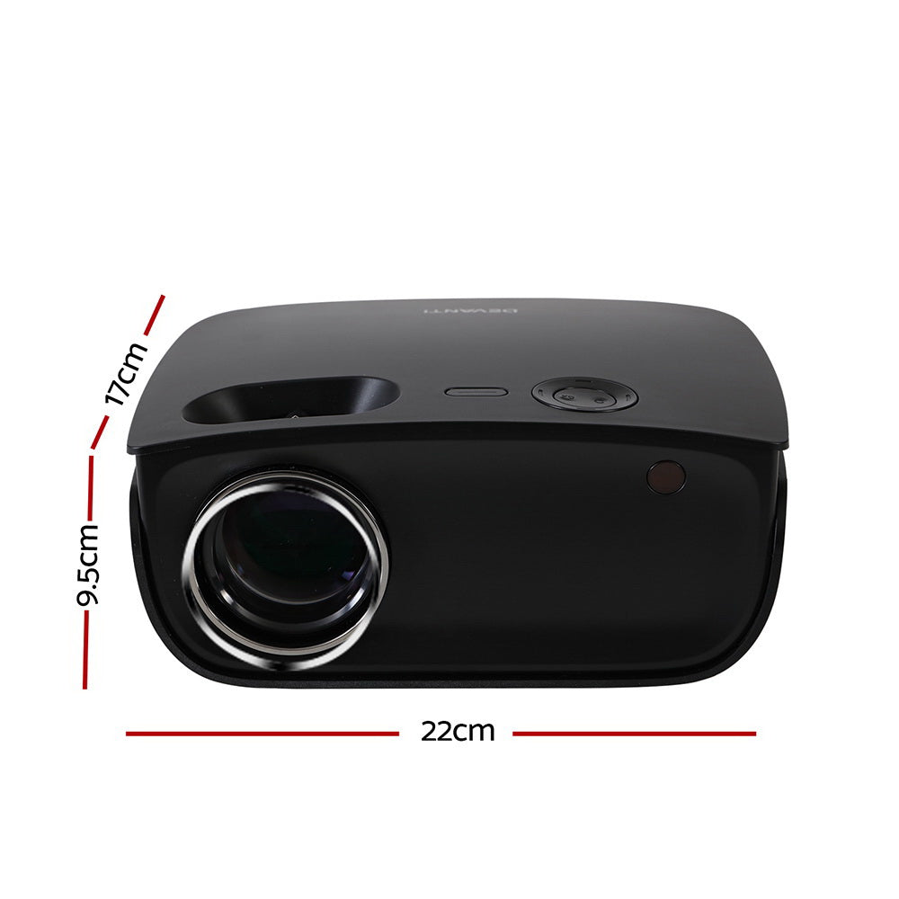 Projectors: Devanti Portable Mini Video Projector Wifi 1080P Home Theater HDMI Black