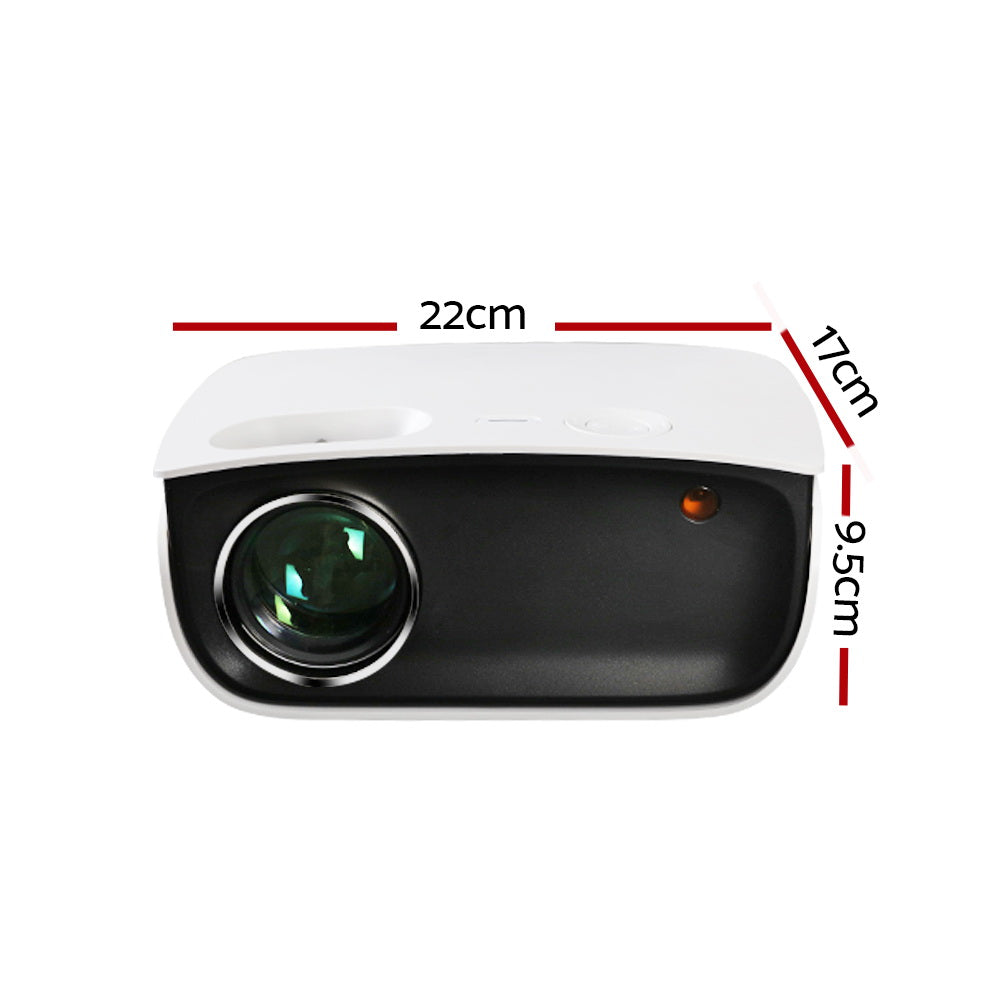 Projectors: Devanti Portable Mini Video Projector 1080P Wifi Home Theater HDMI White