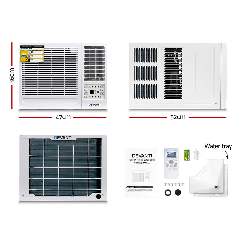 Portable Air Conditioners: Devanti Window Air Conditioner 1.7kW