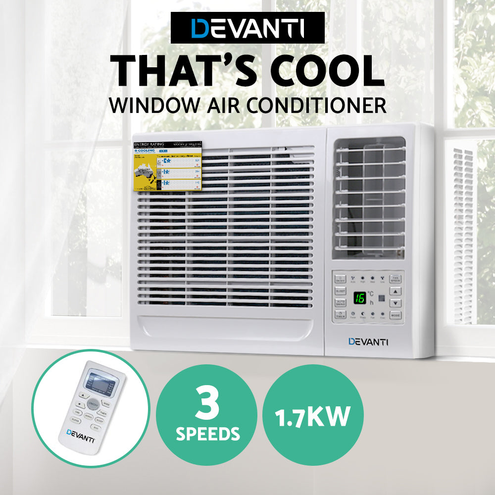 Portable Air Conditioners: Devanti Window Air Conditioner 1.7kW